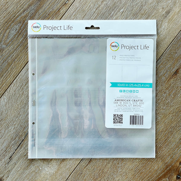 10x10 Page Protectors - Becky Higgins - Project Life Scrapbooking