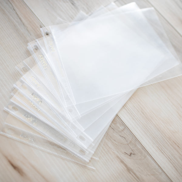 Recipe Card/Photo Page Protector - Holds 5 x 7 Sheets - 50 Pack