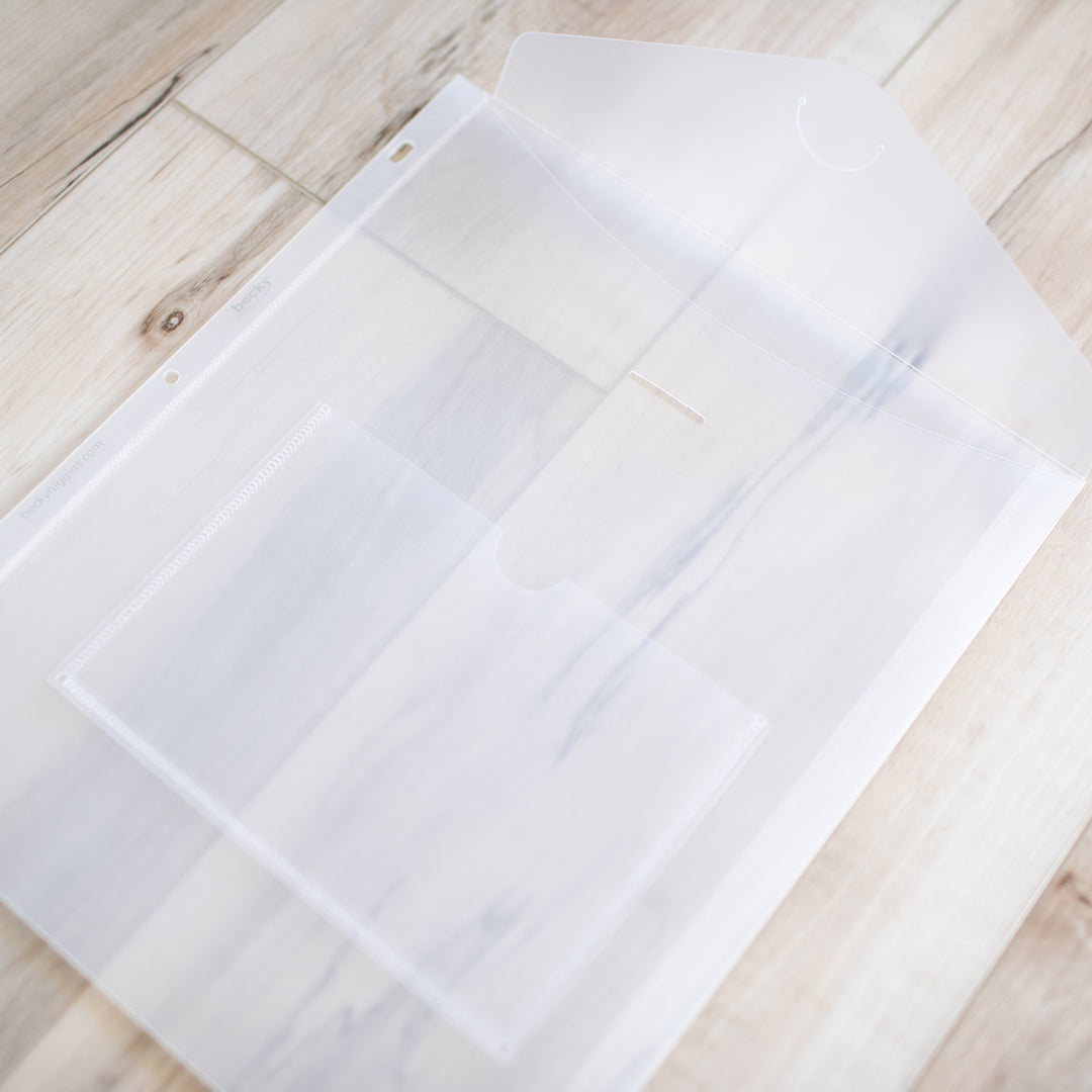 8.5 x 11 Envelope Pages Scrapbook Supplies Project Life Becky Higgins