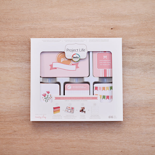 Baby Girl Edition Core Kit - Pocket Scrapbooking & Memory Keeping - 1